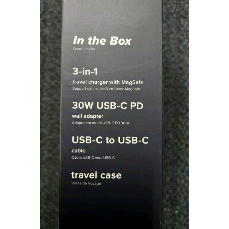 Mophie 3-In-1 Travel Charger with MagSafe