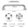 2 Pack 16 Inch Grab Bars for Bathtubs and Showers,