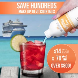 GoPong Cruise Bundle Hidden Alcohol Travel Flasks (104 oz Total) - Set of 10 Secret Liquor Containers for Beaches, Cruises, and Sports Events – Includes Funnel & Spout