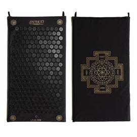 ShaktiMat Acupressure Mat for Relaxation, Massage Muscles, Aid Sleep & Unlock Inner Tension, Similar to Acupuncture, No Needles Required (Classic, Level 1, Shakti Black)