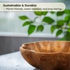 Wooden Bowl for Kitchen Counter, Decorative Fruit Bowl, Teak Wood