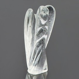 CRYSTALIS Natural Crystal Quartz Angel Figurine Sculpture Home Decor Stuff, Loose Gemstone, Wholesale Bulk Polished Statue Supply, Chakra Healing Stones, DIY, Gem Collection, Gift Giving 1"+