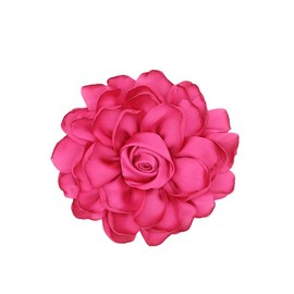 TengRiah Rose Brooch and Pin for Women Elegant Delicate Flower Pin Shawl Clip Duck Beak Clip for Women's Dress Banquet Party Jewelry Gift-hot Pink