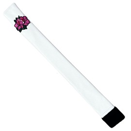 Azalea Hand Embroidered Sunfish Leather Golf Alignment Stick Cover Holds 2 Sticks