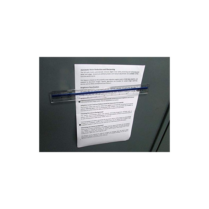 YOSOGO - Regla magnética transparente de plástico de 30 cm,
