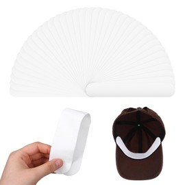 80 Pcs Hat Liners Sweat Protection, Hat Sweat Liner, Skin Friendly Absorbent Disposable Cap Sweatband for Men Women Golf Baseball Tennis, Sweat-Absorbing Supplies (White)
