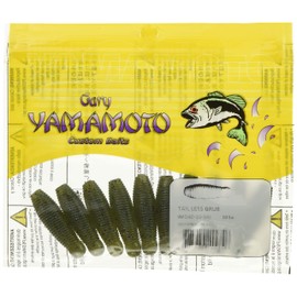 Smith (SMITH LTD) Worm Gary Yamamoto Imo Grub 1.6 inches (40 mm), Approx. 0.12 oz (3.5 g) (10-piece pack) #343 Watermelon Bluegill