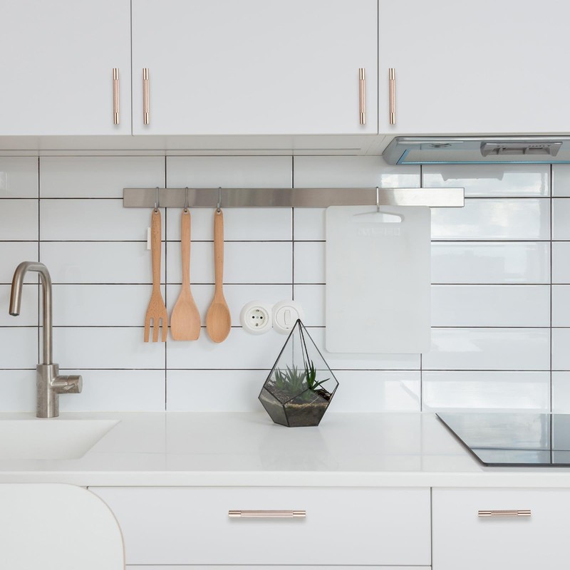 POVEFONK 10 Pack 5 inch(128mm) Champagne Bronze Kitchen Cabinet Handles