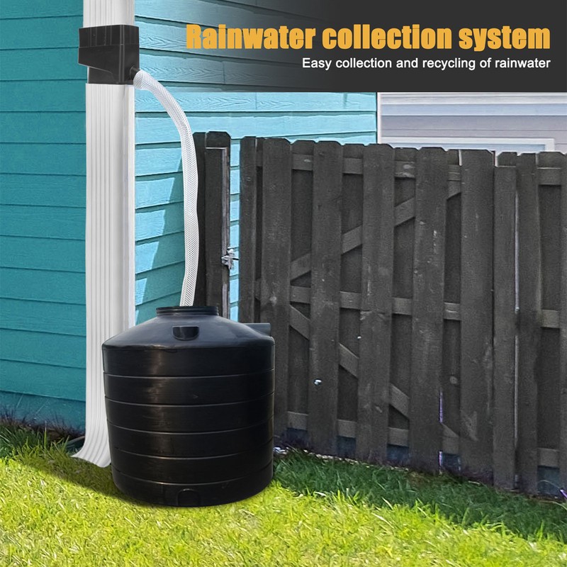 Rainwater Collection System Standard Downspout Water Diverter Connector System with