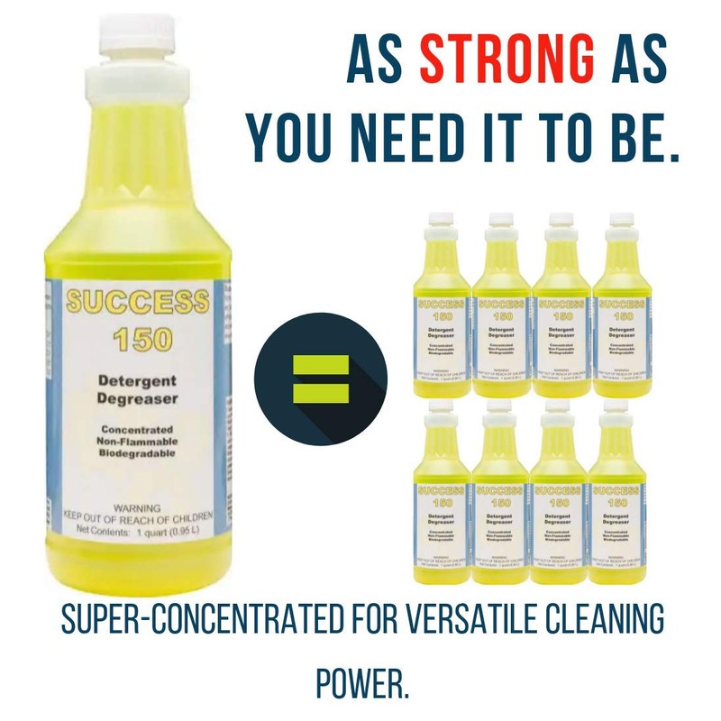 DETCO - Success 150 Detergent Degreaser Concentrate | Industrial-Strength, Biodegradable