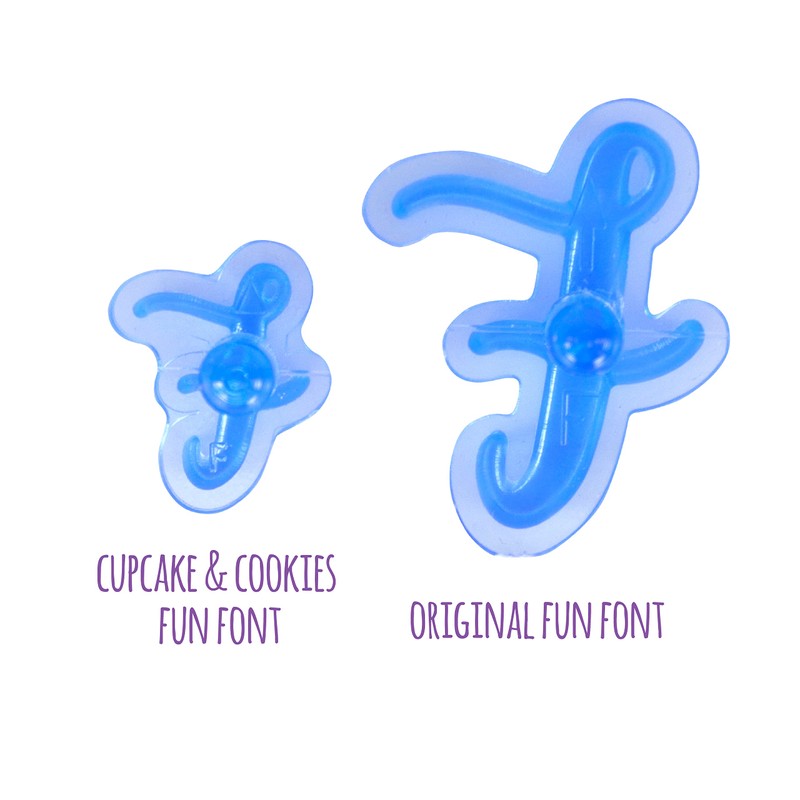 PME FF54 Fun Fonts Cupcake and Cookie Stamping Set-Collection 1