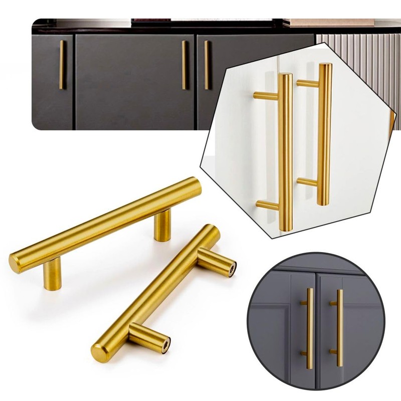 CZC HOME 6 Pack 5 Inch Cabinet Pulls, Stainless Steel