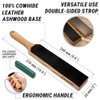 BeaverCraft Leather Strop for Knife Sharpening - Dual-Sided Knife Strop