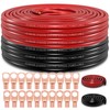 Ruikarhop 10 Gauge Wire (100ft Each- Black/Red) Copper Clad Aluminum