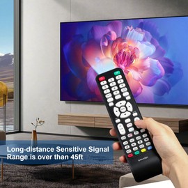 Remote Control Replacement Conpatible with All Sanyo LCD TV with 3 Shortcut Button