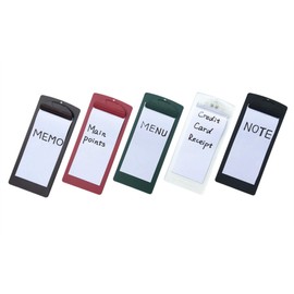 Plastic Clipboard, for Memo, Menu, Credit Card Receipt, 4x9in, 6-Pack (Transparent)