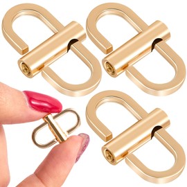 Lekgavd 4PCS Chain Strap Shorteners, 360 Rotatable Adjustable Metal Chain Clip Clasp for Shorten/Connect Bag Chain, Purse Making Supplies -Gold