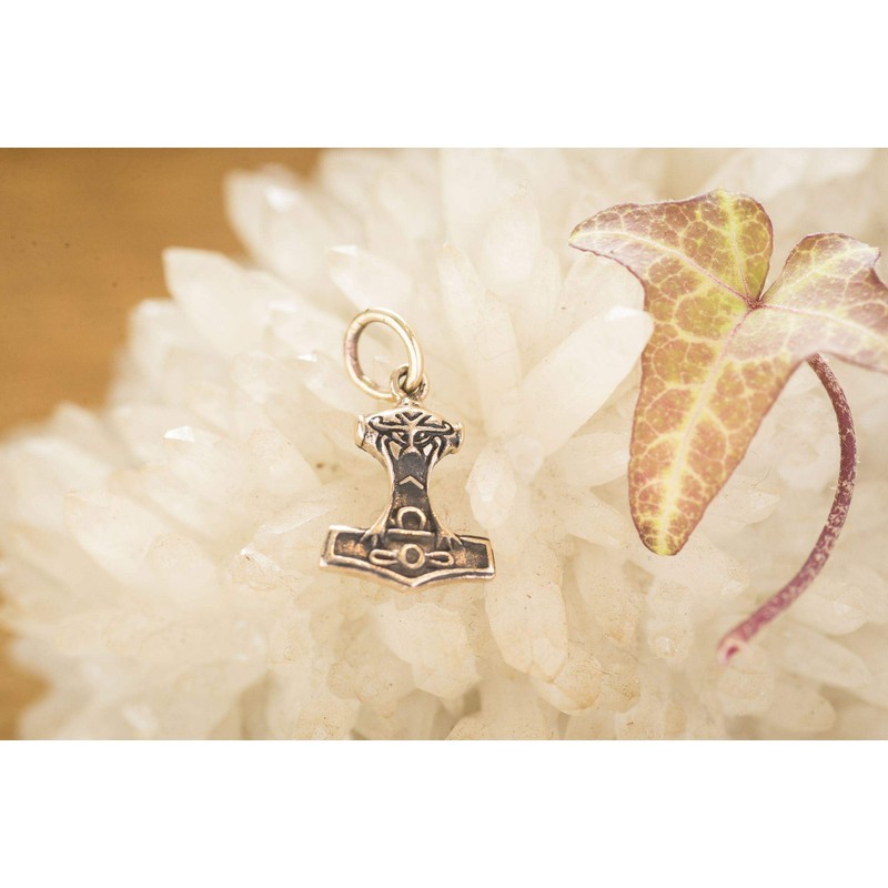 Windalf TorsÂN Small Thor's Hammer Pendant 2 cm Bronze, Fabric