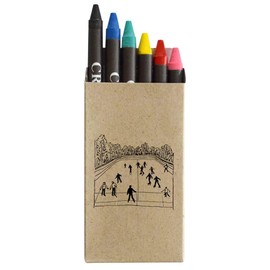 Azeeda 'Ice Skating Rink' Coloured Crayon Set (CY00029580)