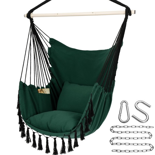 Y- STOP Y- STOP Hammock Chair Hanging Rope Swing, Max