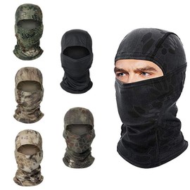 Balaclava Camouflage Face Mask Hunting Neck Tube Hood Ski Mask - Colour: Wasteland Python