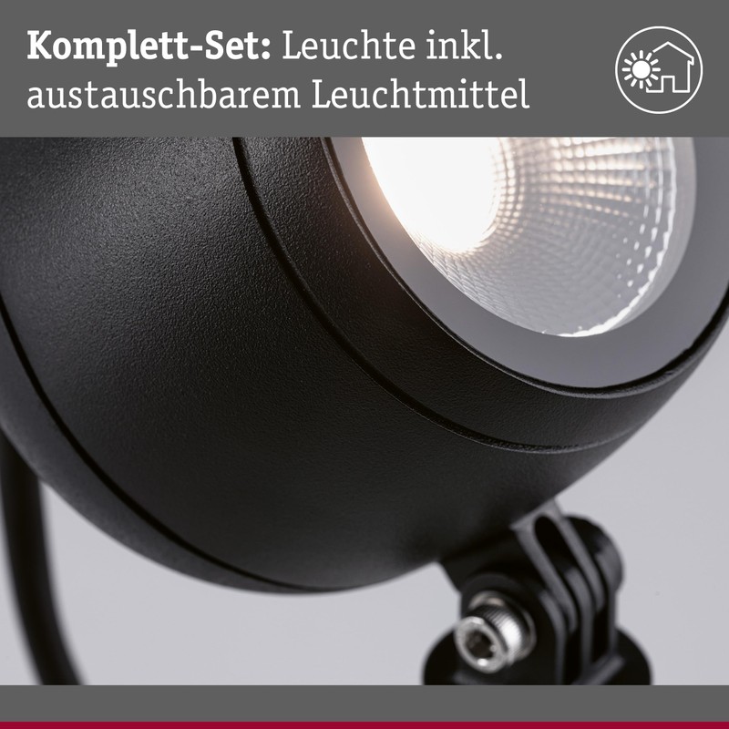 Paulmann 94776 LED Garden Spotlight Kikolo IP65 8 W 500