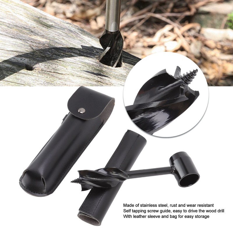 Outdoor Survival Multitool Stainless Steel Hole Drilling Punching Tool with