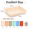 Defresit 12Pcs Letter Size Paper Trays for Classroom Flat Storage