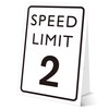 Race Car Birthday Sign, Speed Limit 2, 8×11 Sign with