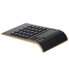 Omabeta LCD Display Desk Calculators Plastic 10 Digits Ergonomic Solar Calculator for Office Home for Financial Functions(black)