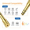HDXH 2 PCS Headphone Adapter jack,3.5mm to 6.35mm Audio Jac