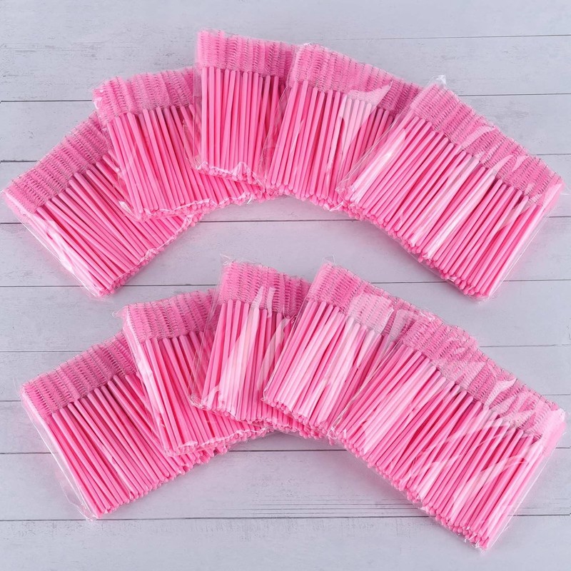 Tbestmax 1000 Varitas de Mascara Desechables Cepillos de Pestañas Spoolies