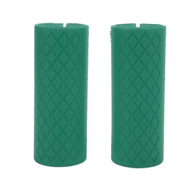 1 Pair Dumbbell Grip Silicone Anti Slip Thicken Bar Grip for Dumbbell Barbell Weight Lifting Fitness Exercise Green