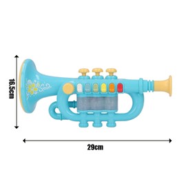 Musical Instruments, Kid Trumpet Children Preschool Music Toy for Boys and Girls(Blue)