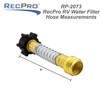 RecPro RV Water Filter with Optional Flexible Hose Protector (2