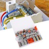 82Pcs Wiring Connector Conductor PCT Colorful Connecting Terminals with Bracket