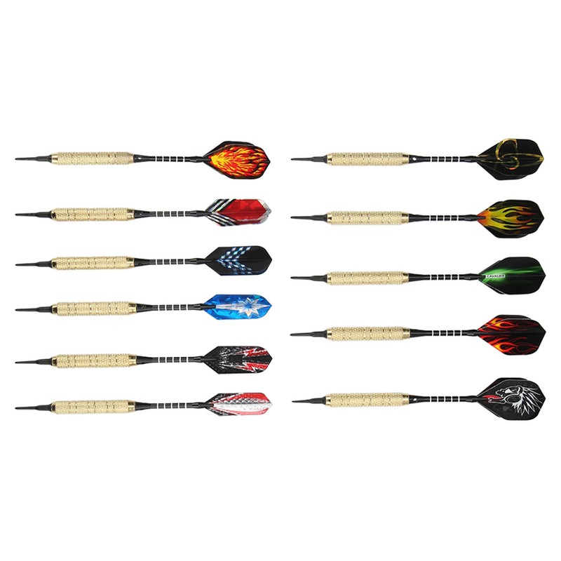 15pcs Soft Tip Darts Professional Plastic Tip Dart Sets Aluminum