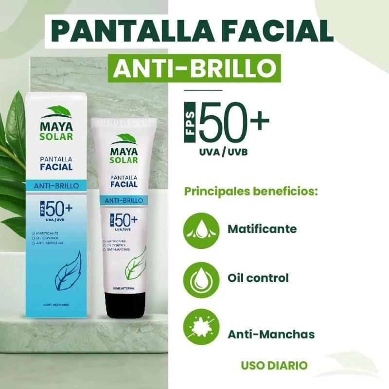 Protector Solar Facial Control Brillo Matificante