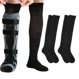 Walking Boot Socks 2 Pairs Fracture Boot Brace Sock