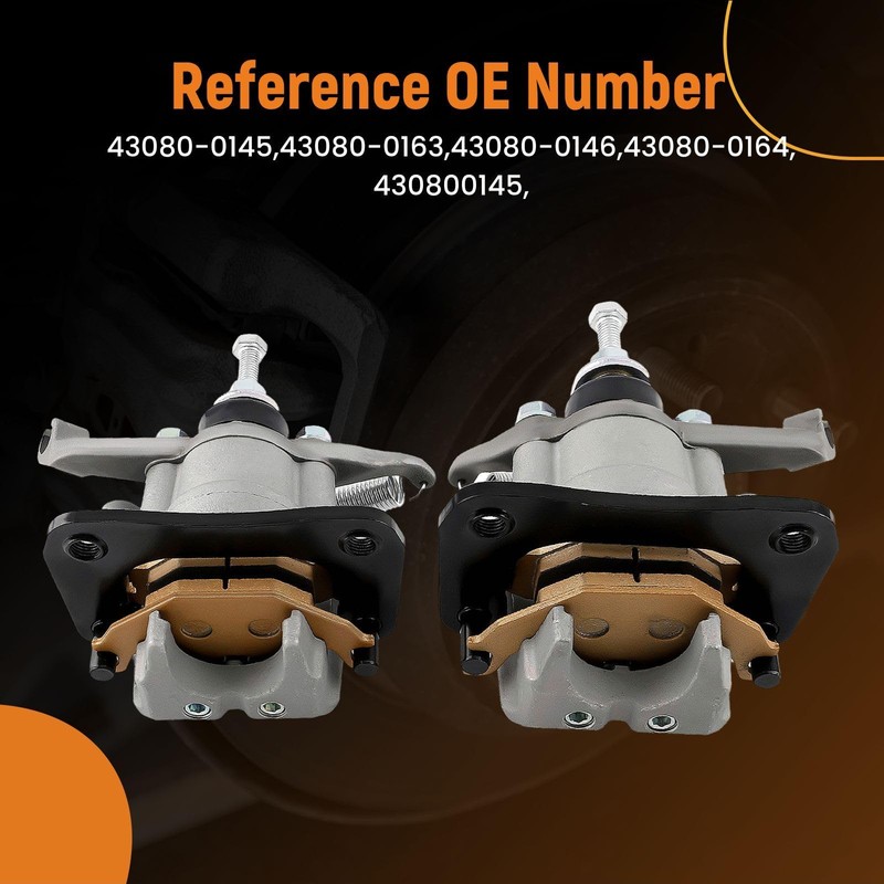 maXpeedingrods 43080-0145 Rear Left Right Brake Calipers & Pads Fit