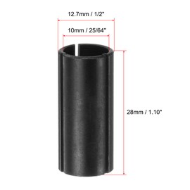 sourcing map Router Collet Driver Adapter Convert 12.7mm (1/2") to 10mm (25/64") for CNC Engraving Milling Bit Woodworking Carving Machine