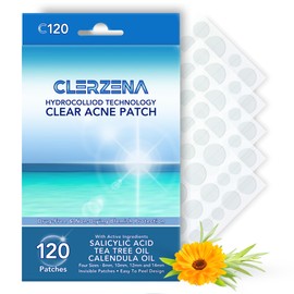 CLERZENA Clear Pimple Patches for Face - Hydrocolloid Acne Patches Salicylic Acid Tea Tree Oil Calendula Oil – Acne Patch Zit Stickers - Acne Dots for Skin Care