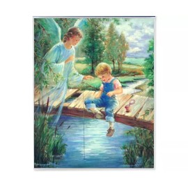 Guardian Angel with Boy Framing Print Catholic Wall Decor 8 x 10