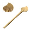 dophee Chinese Leaf Bolt Locking Pin, Safety Pure Brass Key