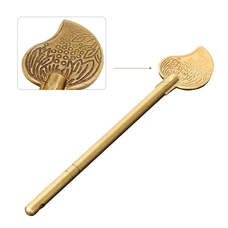 dophee Chinese Leaf Bolt Locking Pin, Safety Pure Brass Key