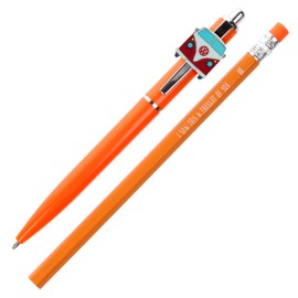 Stands Out, Supplying Outstanding Gifts Classic Campervan Pen and Pencil Set Kids Charm Topper School Stationary Kits Gift