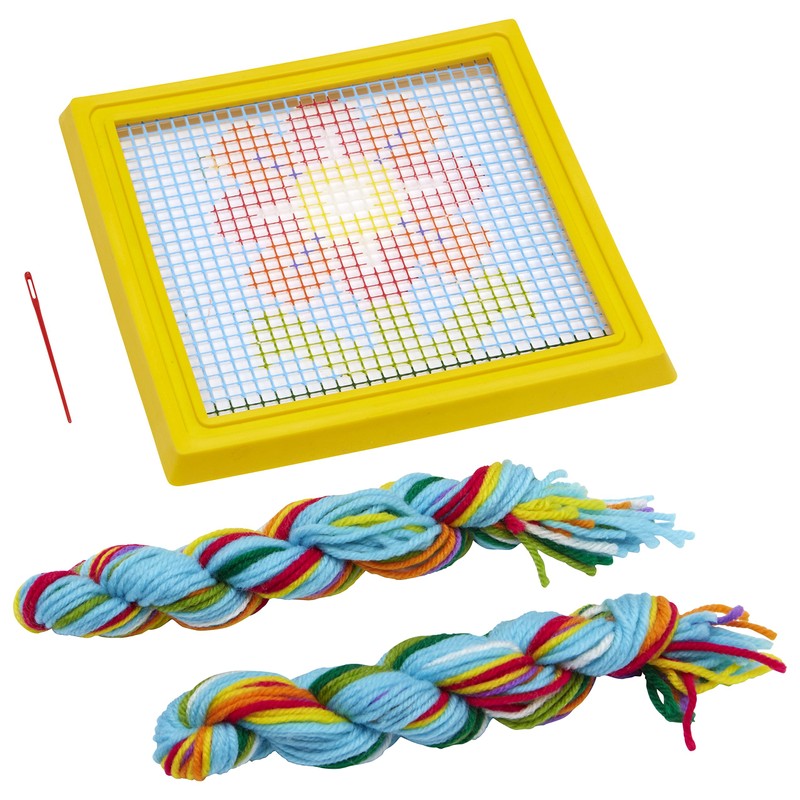 Alex Craft Simply Needlepoint Flower Kids Art and Craft Activity,