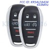 keymall 2 KR5ALFA434 Remote Key Fob for Alfa Romeo Giulia