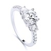 925 Sterling Silver 3.00ct AAA Cubic Zirconia 3 Stone Trilogy