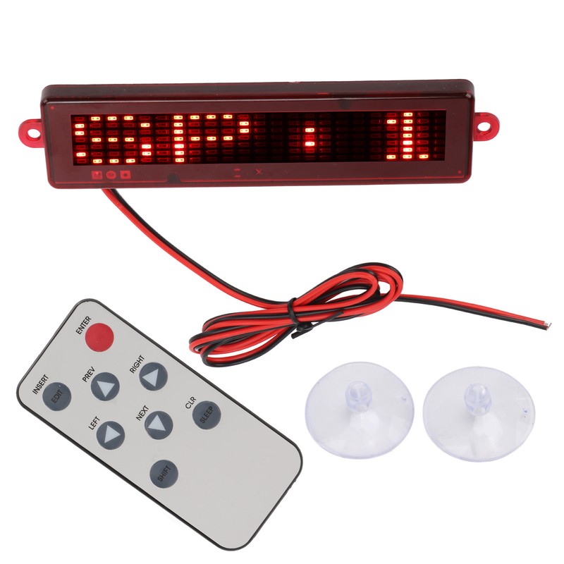 Rechargeable LED Name Tag Replacement for Universal Automobile Programmable Name